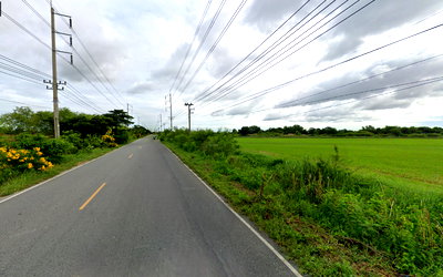 ที่ดิน พานทอง ชลบุรี : ขายที่สีม่วงถมแล้ว 20  ไร่เศษ สร้างโรงงาน,โกดัง ต.พานทอง อ.พานทอง จ.ชลบุรี