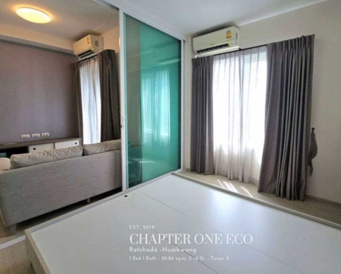 รูป ปล่อยเช่าด่วน!! พร้อมเข้าอยู่ 1 เม.ย. 69 นี้ ใกล้ MRT ห้วยขวาง / จองก่อนได้ก่อน✨แชปเตอร์วัน อีโค รัชดา - ห้วยขวาง - รูปที่ 2/10