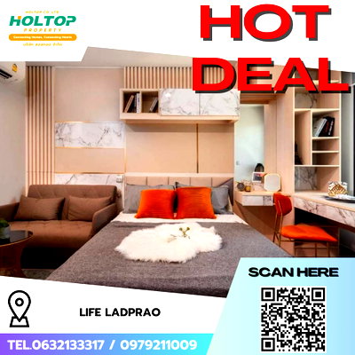 Condos for rent : #R9505 🎉 040369 Condo for Rent: Life Ladprao