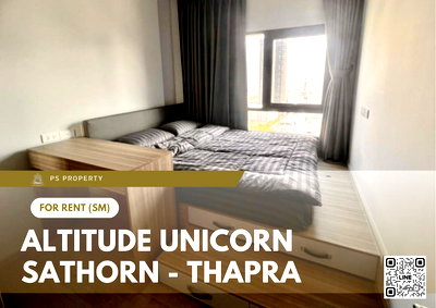 Condos for rent : For Rent ✨ Altitude Unicorn Sathorn - Thapra ✨ Fully furnished with appliances, near BTS.