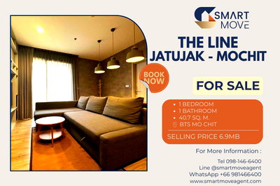 Condos for sale : 🔥 For Sale !!🔥 Code C20250700050..........The Line Jatujak - Mochit, 1 bedroom, 1 bathroom, high floor 23++, furnished, Special Deal!!📣📣