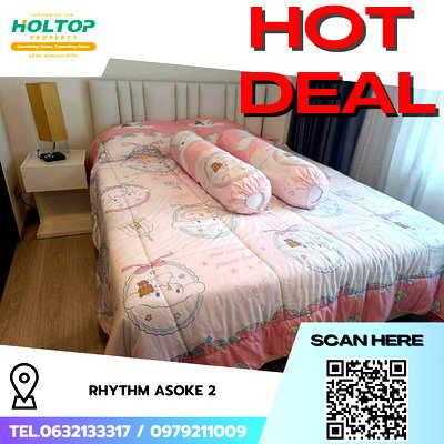 คอนโดให้เช่า : #R9507 🎉 040369 ให้เช่าคอนโด Rhythm Asoke 2