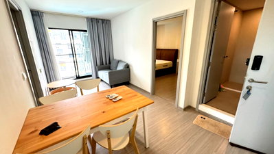 คอนโดให้เช่า : Aspire sukhumvit-onnut ใกล้ BTS Onnut ขนาด  45 ตรม ชั้น  6th  2ห้องนอน 1ห้องน้ำ เฟอร์นิเจอร์+เครื่องใช้ไฟฟ้า 
