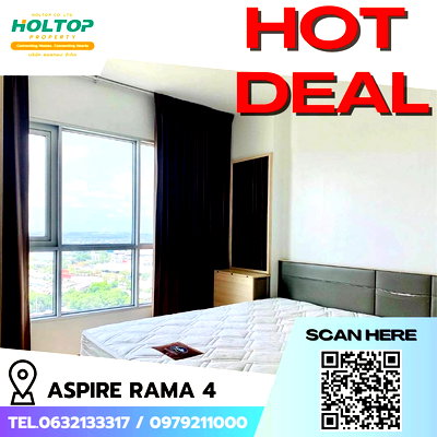 Condos for rent Kluai Nam Thai : #E054 🎉040369 Condo for Rent: Aspire Rama 4