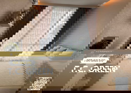 Urgent Sale ✨ T.C. Green ✨ Fully furnished and equipped with appliances, near MRT Rama 9.