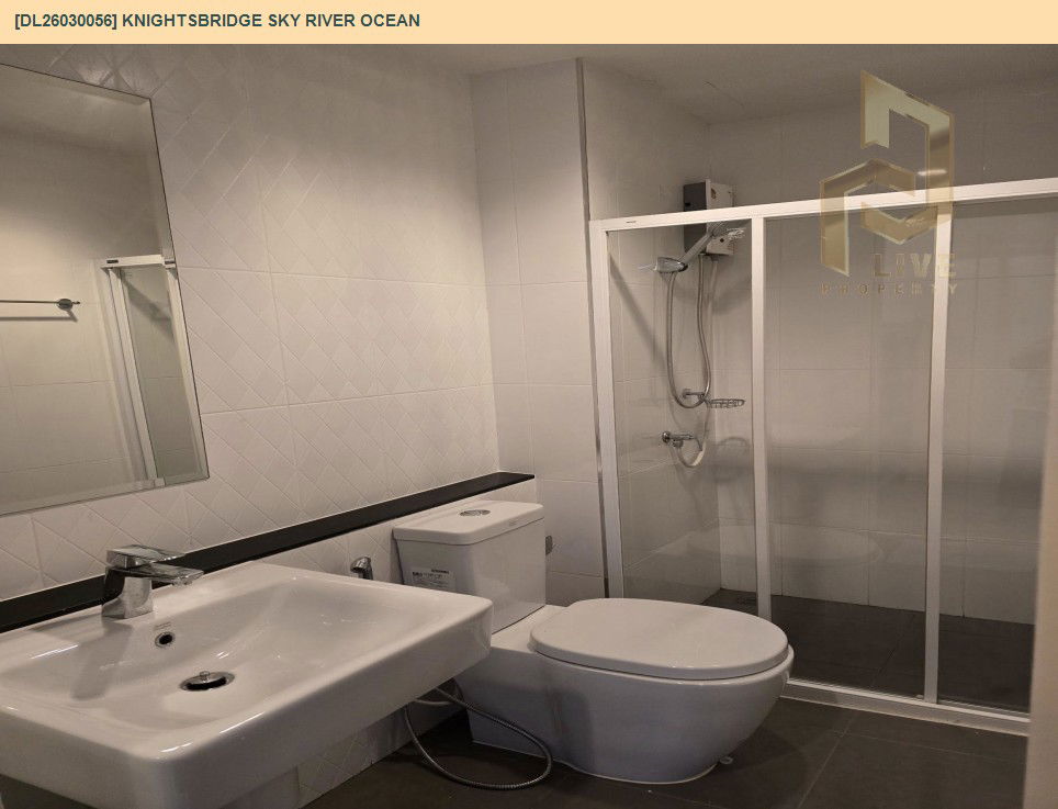 รูป DL26030056 ให้เช่าคอนโด ไนท์บริดจ์ สกาย ริเวอร์ โอเชี่ยน (KnightsBridge Sky River Ocean) ใกล้ BTS ปากน้ำ พร้อมเข้าอยู่ โทรด่วน 0656133286 LineID @534wlwof - รูปที่ 10/13