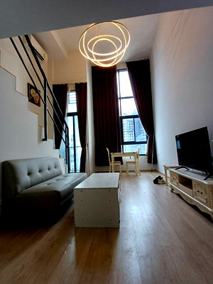 คอนโดให้เช่า : For RENT at Ideo New Rama 9   (เพิ่งปรับปรุง) Duplex ( 2 ชั้น ) ชั้น 24 1 ห้องนอน, 1 ห้องน้ำ, ขนาดพื้นที่ 34 ตร.ม. ชั้น 24 เฟอร์นิเจอร์ครบ 