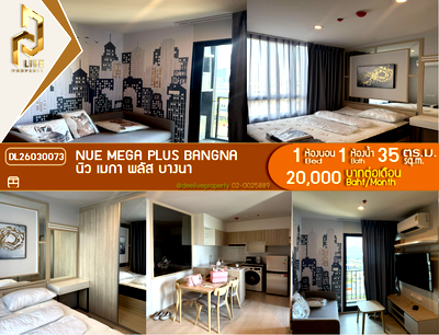 Condos for rent ikea bangna : DL26030073 Condo for rent, Nue Mega Plus Bangna near -, ready to move in, call urgently 0653619502 LineID @897iyzll