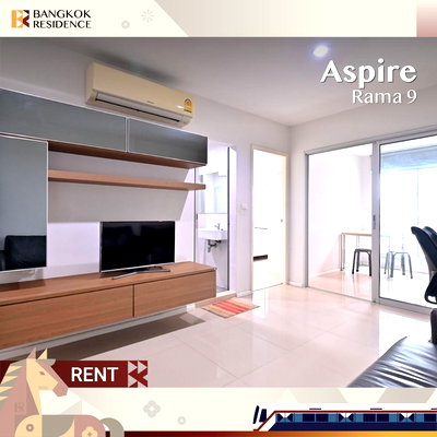 Condos for rent :  Aspire Rama 9 ⚡️ Beautiful unit, fully furnished, Near MRT Rama 9 