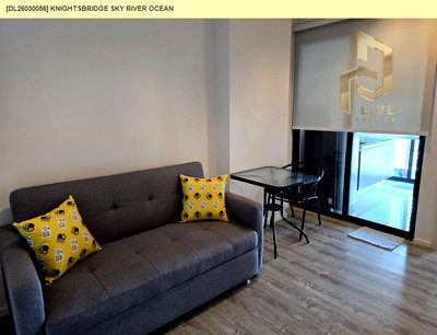 Condos for rent BTS Pak Nam : DL26030056 Condo for rent, KnightsBridge Sky River Ocean near BTS Pak Nam, ready to move in, call urgently 0656133286 LineID @534wlwof