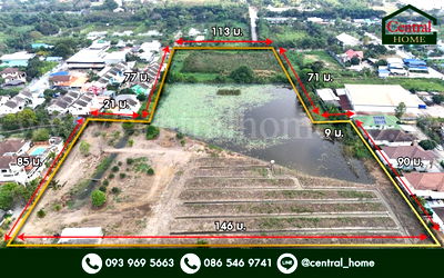 ที่ดิน ถนนบางบอน 4 : ที่ดินเปล่า 12 ไร่ 2 งาน 82 ตร.วา ติดถนน บางบอน 4