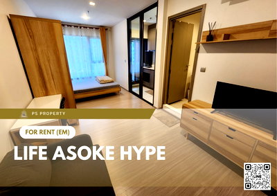 Condos for rent : For rent 📍 Life Asoke Hype 📍 Fully furnished with appliances. Near Airport Link Makkasan.