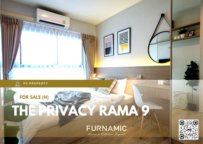 Condos for sale : Urgent sale! ✨ The Privacy Rama 9 ✨ Fully furnished and equipped with appliances. Convenient location, near APL Ramkhamhaeng.