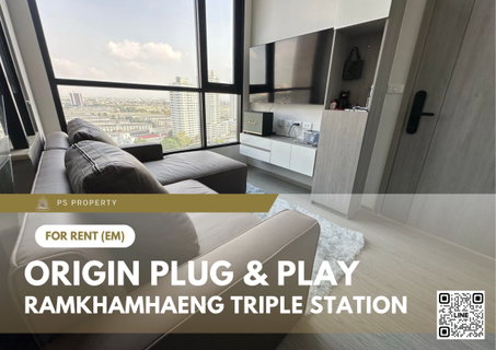 รูปภาพ ให้เช่า ✨ Origin Plug & Play Ramkhamhaeng Triple Station ✨ เฟอร์นิเจอร์ และ เครื่องใช้ไฟฟ้าครบ 