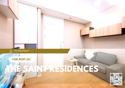คอนโดให้เช่า : ให้เช่า 📍 The Saint Residences 📍 เฟอร์นิเจอร์ และ เครื่องใช้ไฟฟ้าครบ ใกล้ BTS ห้าแยกลาดพร้าว