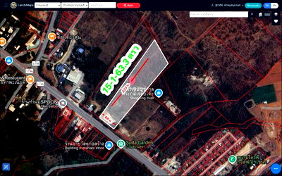 ที่ดิน ม.ราชภัฏกาญจนบุรี : ที่ดินกาญจนบุรี ติดถนนแก่นเสี่ยน ทำเลสวย ราคาดี มีโฉนดพร้อมโอน