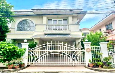 บ้านเดี่ยว ถนนปัญญาอินทรา : ขาย บ้านเดี่ยว หมู่บ้านมัณฑนา พระยาสุเรนทร์ (รามอินทรา 109) 59 ตรว 4 นอน 3 น้ำ ใกล้ BTS Bang Chan