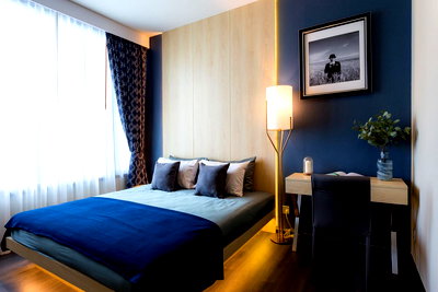 ขายคอนโด : ห้องสวย ตกแต่งแบบ Modern Luxury ที่แท้จริง  เดินทางง่ายใกล้ MRT สุขุมวิท I Code DS1301 Line : @Dstay