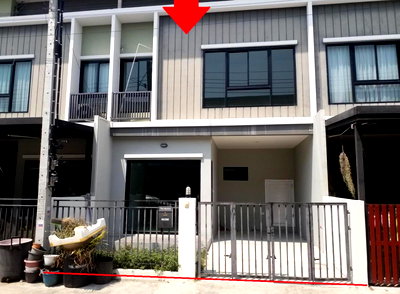 ทาวน์โฮม วิทยาลัยเทคโนโลยีทางการแพทย์และสาธารณสุขกาญจนาภิเษก : ทาวน์เฮ้าส์, 18 ตร.วา, ทาวน์เฮ้าส์ เดอะโมดิช ชัยพฤกษ์-วงแหวน ไทรน้อย-นนทบุรี, ไทรน้อย, นนทบุรี, 2.2M