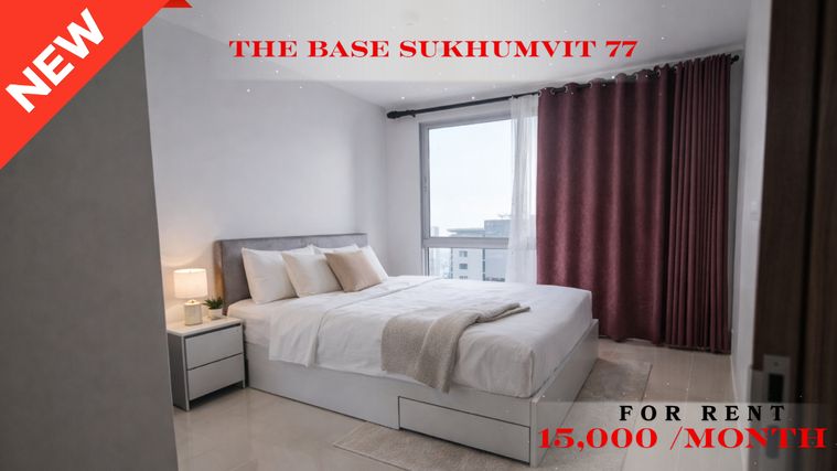 🍀🍀🍀Prime condo Location 🚆ให้เช่า📍 เดอะ เบส สุขุมวิท 77 🌹 (Line:@rent2022) พร้อมเข้าอยู่ ✨ A10821 