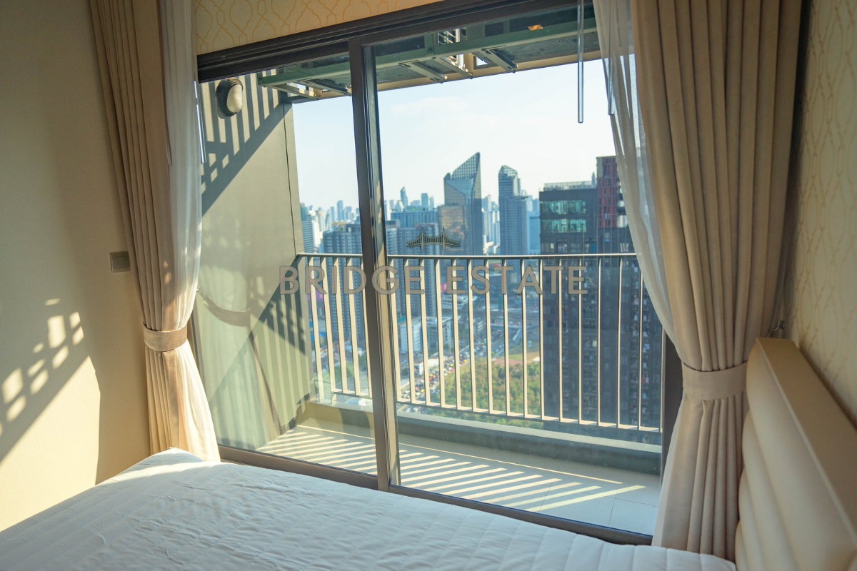 รูป [24,000.-] ให้เช่า Life อโศก-พระราม 9 ชั้น 43 วิวสวย 1 นอนพลัส 35 ตรม. แต่งครบ - รูปที่ 4/6