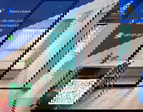 คอนโดใหม่ไม่เคยเข้าอยู่ ว่างพร้อมอยู่ ให้เช่า Hi Kaset Senanikom พหลฯ34 ใกล้ม.เกษตรฯ ม.ศรีปทุม ใกล้ bts สถานีเสนานิคม สถานีเกษตร