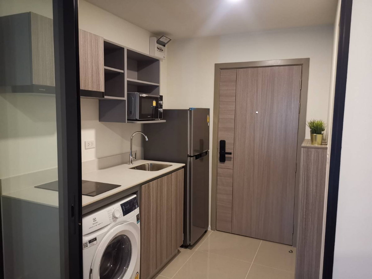 รูป ให้เช่าคอนโด ดิ ออริจิ้น รามอินทรา 83 สเตชั่น ตึก H 23 ตร.ม.เฟอร์ครบ มีเครื่องซักผ้า ใกล้รถไฟฟ้า (TR1275) - รูปที่ 6/12