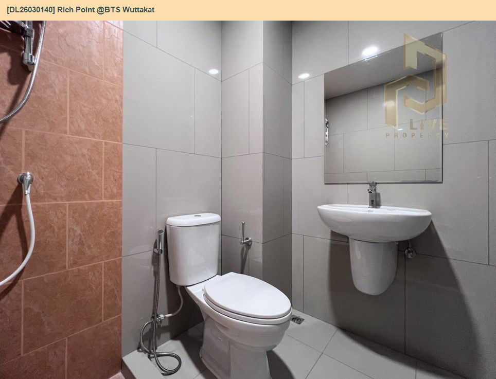 รูป DL26030140 ให้เช่าคอนโด ริชพอยท์ แอท บีทีเอส วุฒากาศ (Rich Point @BTS Wuttakat) ใกล้ BTS วุฒากาศ พร้อมเข้าอยู่ โทรด่วน 0800343450 LineID @655ebbvc - รูปที่ 16/16