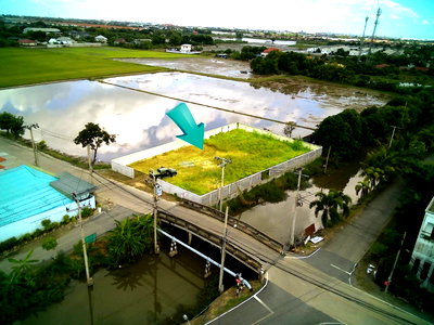 ที่ดิน โลตัส โกเฟรช หมู่บ้านพฤกษา 3 : ขายที่ดิน ติดถนน ติดคลอง ซ.วัดลาดปลาดุก