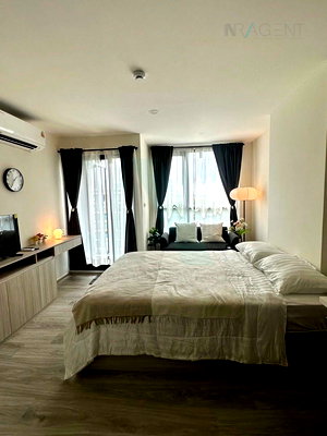 คอนโดให้เช่า : 🎊 ให้เช่าคอนโด ออริจิ้น เพลย์ ศรีอุดมสุข สเตชั่น อาคาร 1 ชั้น 8 สตูดิโอ ขนาด 24 ตรม ใกล้ ใกล้ รถไฟฟ้าสายสีเหลืองศรีอุดม