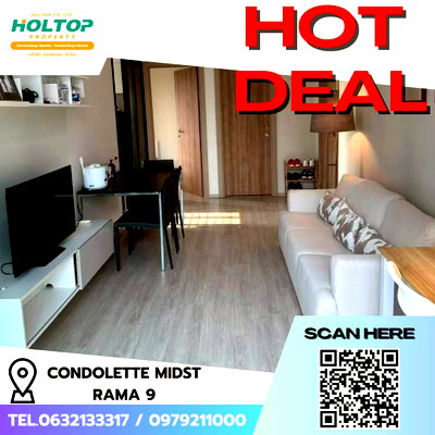 Condos for rent : #E072 🎉050369 Condolette Midst Rama 9 for Rent
