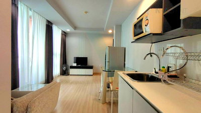 คอนโดให้เช่า : 🔺 ให้เช่าคอนโด เดอะ คริส รัชดา 17 อาคาร 1 ชั้น 5 1 ห้องนอน ขนาด 36 ตรม ใกล้ บิ๊กซี  เอ็กซ์ตร้า รัชดา