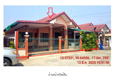 บ้านเดี่ยว กาญจนบุรี : บ้านเดี่ยว, 69.3 ตร.วา, บ้านเดี่ยว โครงการ ศิริชัย 4 กาญจนบุรี, ท่าม่วง, กาญจนบุรี, 2.8M