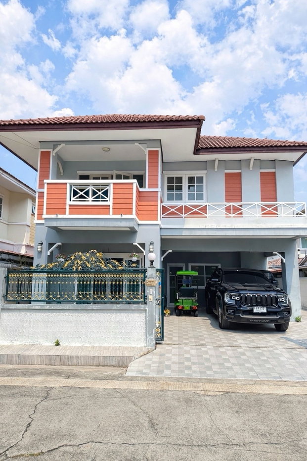 รูป ขายบ้านเดี่ยว 2 ชั้น หมู่บ้านสินทวีการ์เด้น 3 อนามัยงามเจริญ-พระราม 2 ทำเลดี เดินทางสะดวก - รูปที่ 1/16