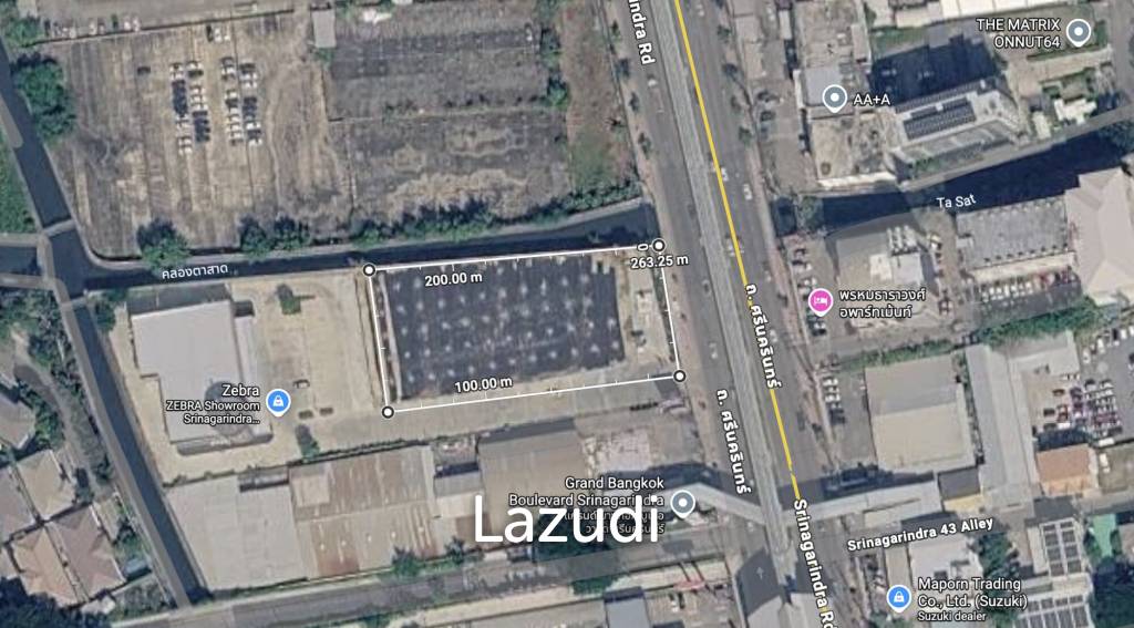 รูป ขายที่ดิน 3200 ตร.ม. แปลงสวยติดถนนใหญ่ ย่านสวนหลวง กรุงเทพฯ - รูปที่ 1/1