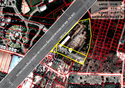 ที่ดิน นิคมมาบตาพุด : ขายที่ดินถมแล้ว  25 ไร่ๆละ 12 ล้าน ใกล้นิคมมาบตาพุด ติดถนนใหญ่ สาย 363