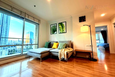 Condos for rent : For Rent Condo LUMPINI PLACE RAMA IX - RATCHADA Building D, Floor 17,2 bed room, Room size 70 sqm