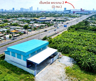 เช่าโรงงาน เซ็นทรัล พระราม 2 : เซ็นทรัล พระราม 2 3 กม. อนามัยเจริญ 29-35 โกดังให้เช่า 425 ตร.ม. 1 นอน 1 น้ำ ใกล้ รร.วัดท่าข้าม 800 ม. 106 ตร.ว.