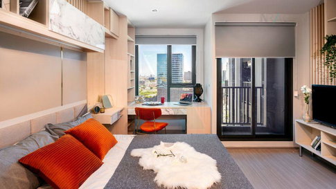 📣Nice room!📣 For Rent Condo LIFE LADPRAO Building A, Floor 18,Studio, Room size 26.00 sqm