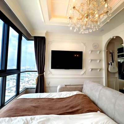 คอนโดให้เช่า : 🏙️✨ ให้เช่าคอนโด  บางอ้อ ห้องใหญ่ วิวแม่น้ำ + MRT หน้าโครงการ ✨🏙️
