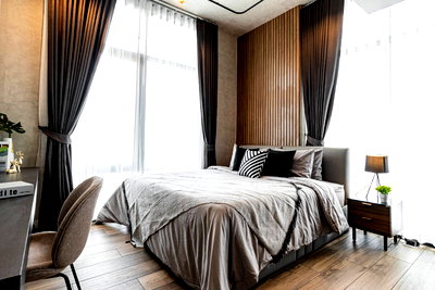 ขายคอนโด : ขาย เดอะ ลอฟท์ อโศก ห้องสวยมาก ตกแต่งแบบโมเดิร์นลัคชู โทนคูลๆ ชั้นสูง วิวสวย ราคาดีมาก