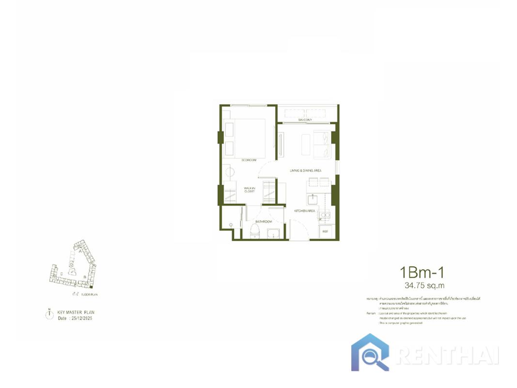 For sale condo 1 bedroom at Rhea by Sansiri - image 3