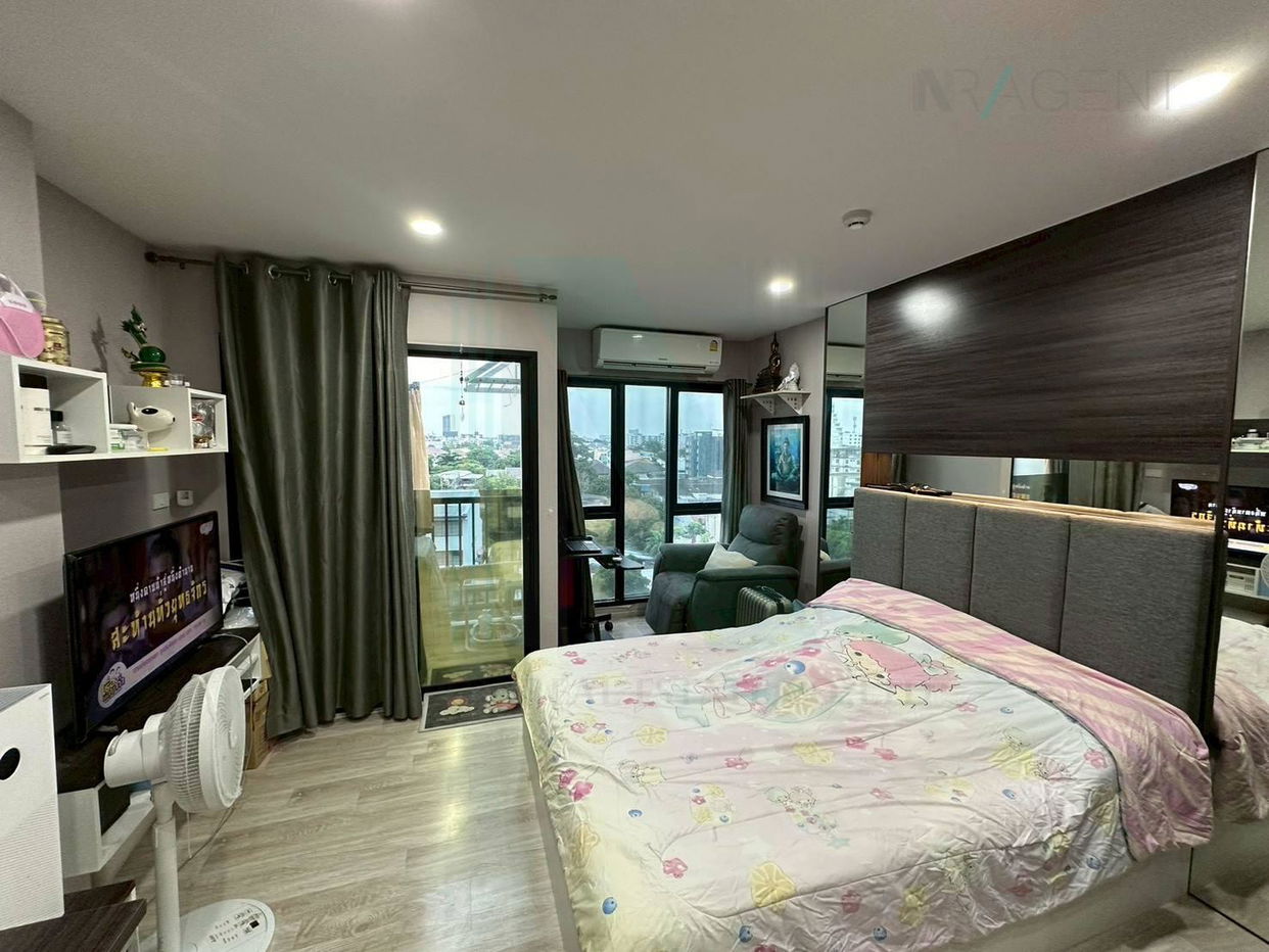 รูป 🚩 ให้เช่าคอนโด ดีมาร์ก คอนโด แอท สุทธิสาร อาคาร 1 ชั้น 7 สตูดิโอ ขนาด 23 ตรม ใกล้ The Street รัชดา - รูปที่ 4/8