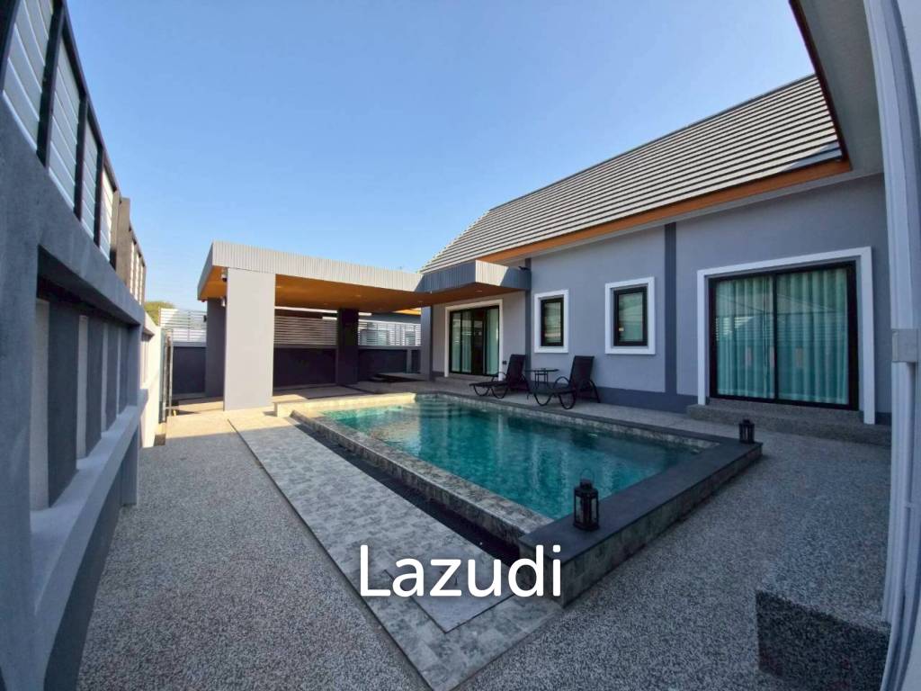 รูป บ้านเดี่ยวชั้นเดียว 133 ตร.ม. พร้อมสระว่ายน้ำส่วนตัว นาเกลือ หนองปรือ บางละมุง - รูปที่ 40/44