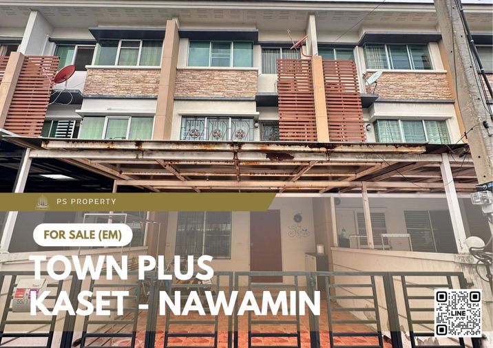 3-bed townhouse for sale, 300 sqm, 20 sq wah, Townplus Kaset-Nawamindra