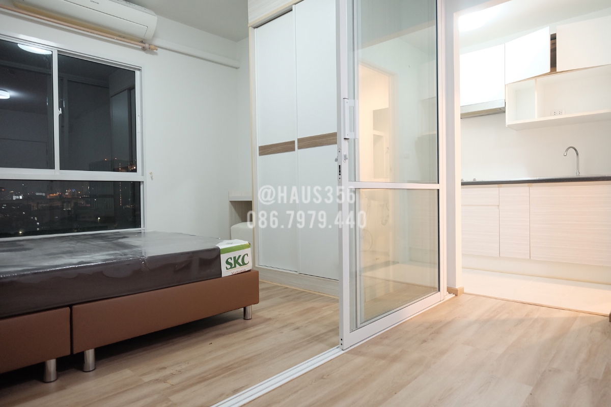 รูป ให้เช่า คอนโดใกล้ MRT ท่าพระ ห้องกว้าง อยู่สบาย กั้นห้องนอน วิวโล่ง ไม่มีตึกบัง - รูปที่ 7/11