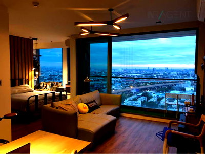 Condos for rent Chatuchak : For Rent Condo VANTAGE RATCHAVIPA Building 1, Floor 27,1 bed room, Room size 48 sqm
