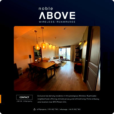 Condos for rent : For rent Noble Above Wireless-Ruamrudee  Ready to move in