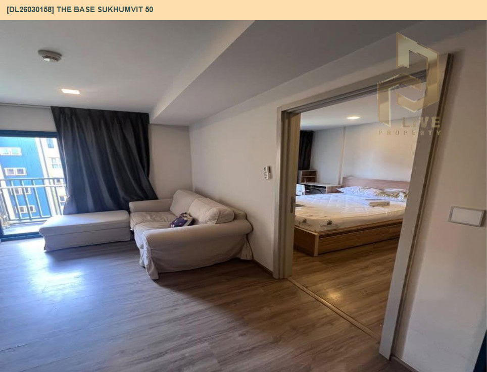 รูป DL26030158 ให้เช่าคอนโด เดอะ เบส สุขุมวิท 50 (The Base Sukhumvit 50) ใกล้ BTS อ่อนนุช พร้อมเข้าอยู่ โทรด่วน 0614453194 LineID @162cjixi - รูปที่ 4/7