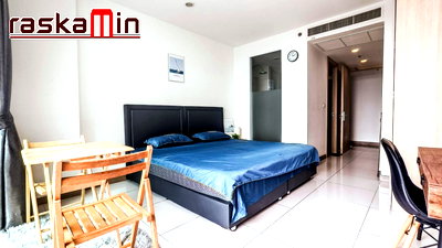 Condos for rent : KT0250📲LineID @556ryccg🏄‍♂️STUDIO 32sqm Tower A🌊City&Sea view Fully furnished🌴The Riviera Wongamat Beach North Pattaya